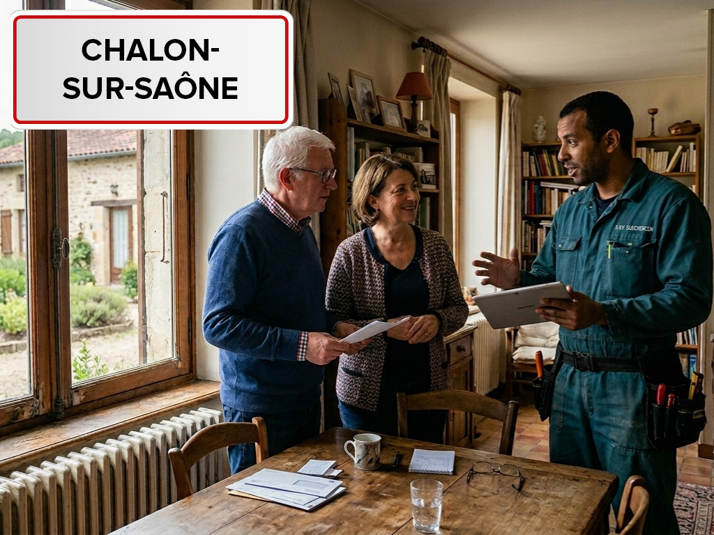 Installation de pompe à chaleur à Chalon-sur-Saône (71100) en Saône-et-Loire