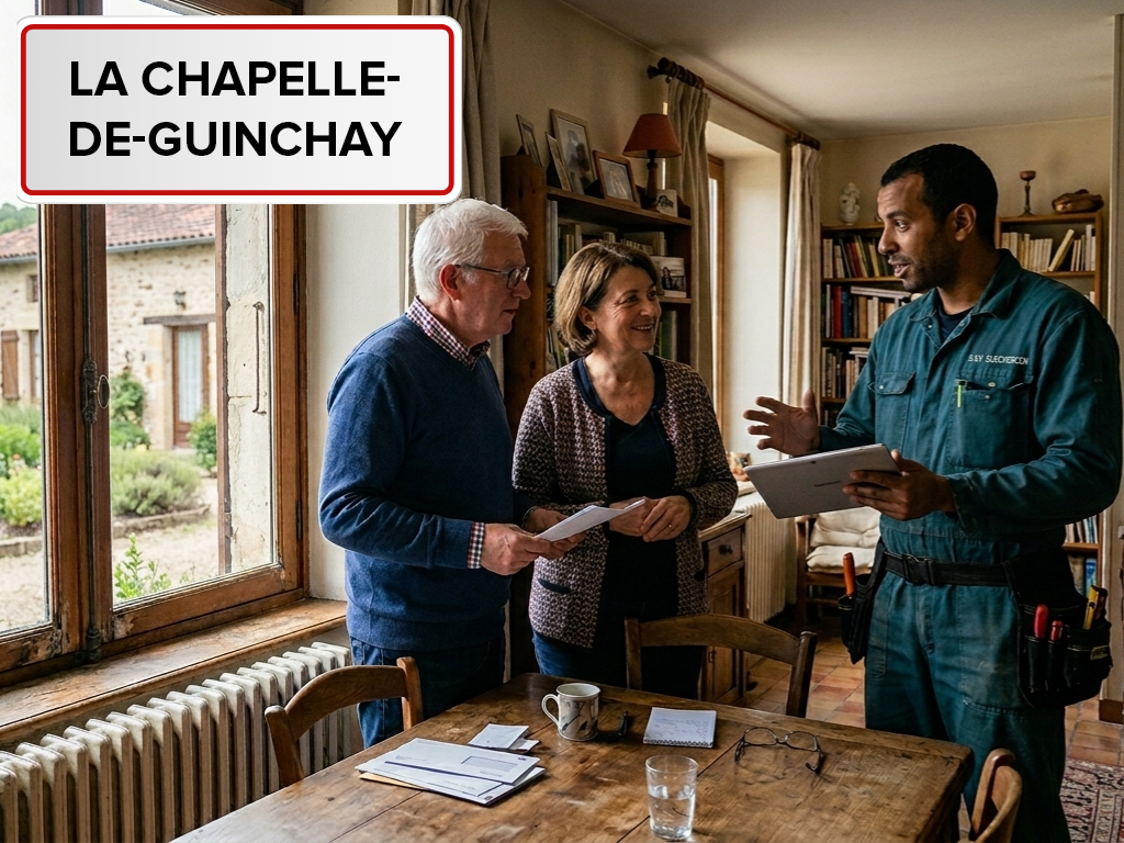 Installation de pompe à chaleur à La Chapelle-de-Guinchay (71570) en Saône-et-Loire